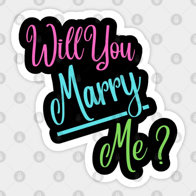 Will you marry me Sticker by JoeStylistics